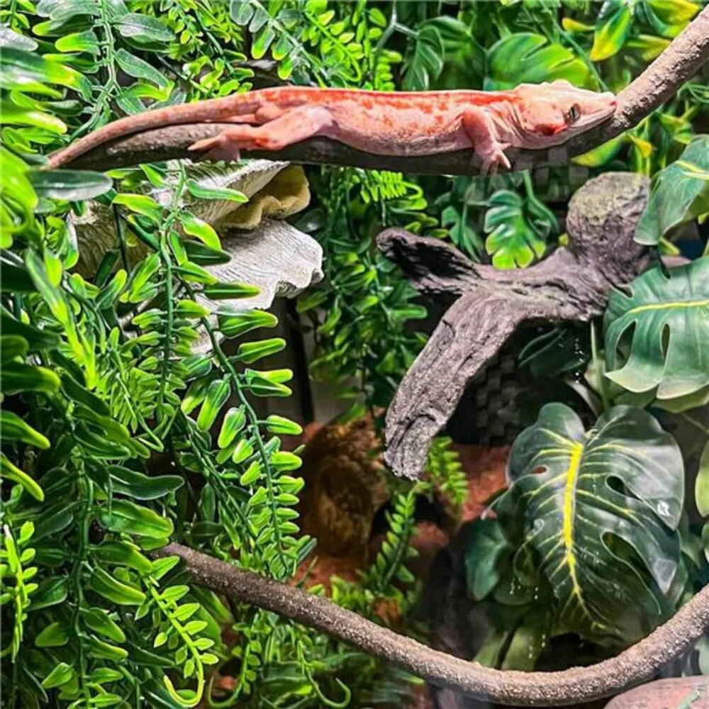 Reptile Vines, Flexible Jungle Climbing Vines Terrarium Plastic Plants and Leave